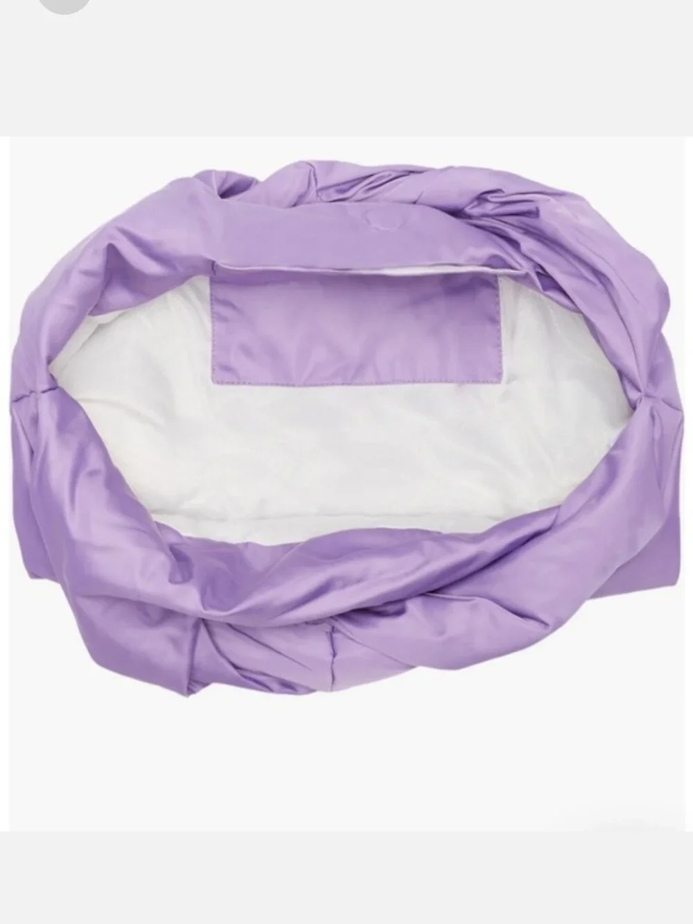 A.L.C. PALOMA TWISTED HANDLE SILKY SLOUCHY LILAC SATIN HOBO HAND BAG